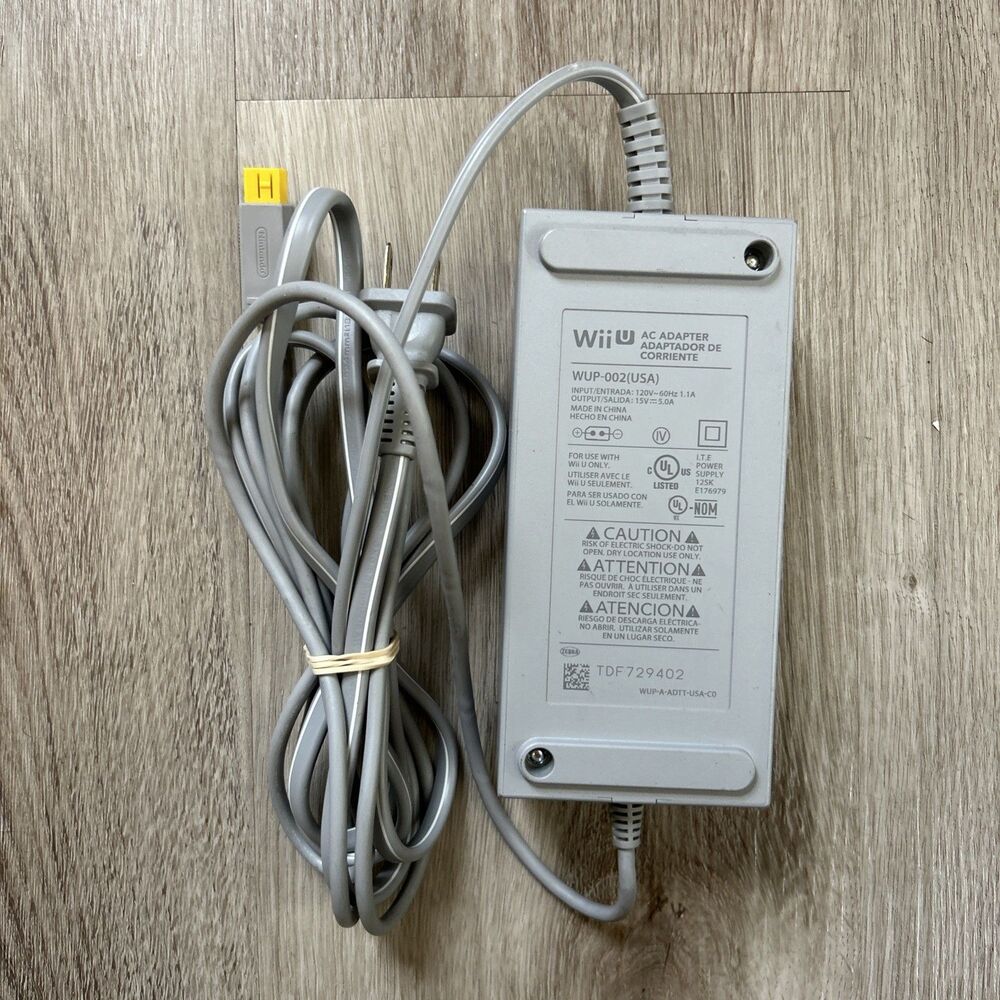 Nintendo Wii U AC Adapter Power Supply WUP-002 Genuine OEM Authentic Brick Cord